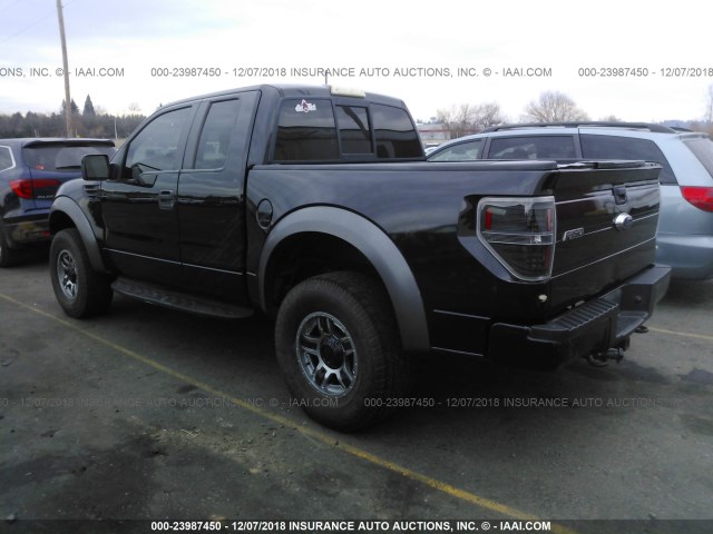 1FTEX1E62AFB92721 - 2010 FORD F150 SUPER CAB BLACK photo 3