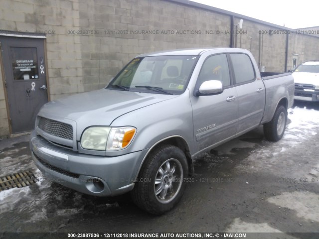 5TBDT44186S533022 - 2006 TOYOTA TUNDRA DOUBLE CAB SR5 GRAY photo 2