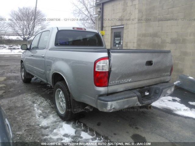 5TBDT44186S533022 - 2006 TOYOTA TUNDRA DOUBLE CAB SR5 GRAY photo 3