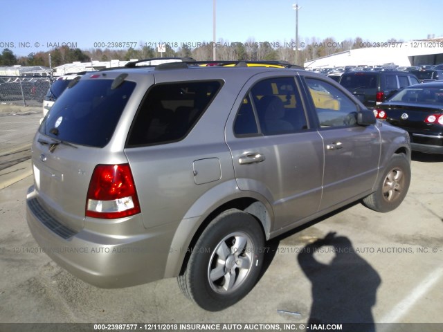 KNDJD733065642639 - 2006 KIA SORENTO EX/LX SILVER photo 4