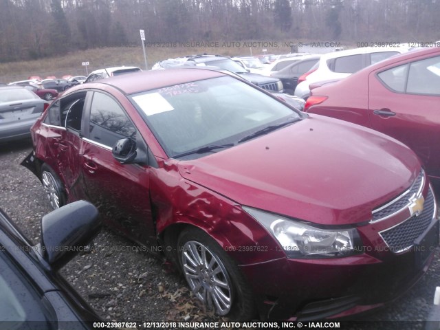 1G1PJ5S93B7193557 - 2011 CHEVROLET CRUZE ECO RED photo 1