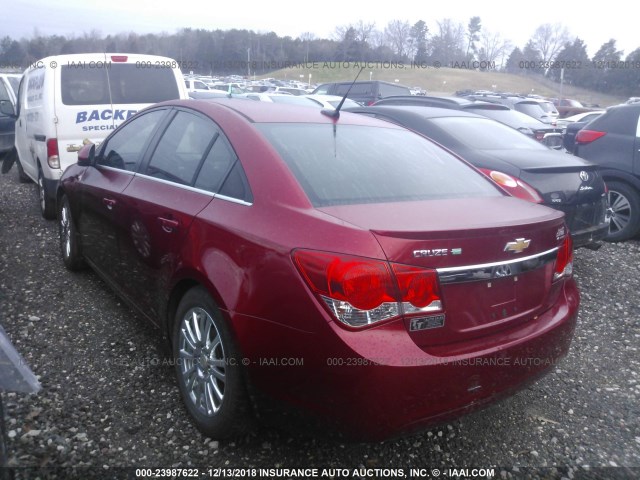 1G1PJ5S93B7193557 - 2011 CHEVROLET CRUZE ECO RED photo 3