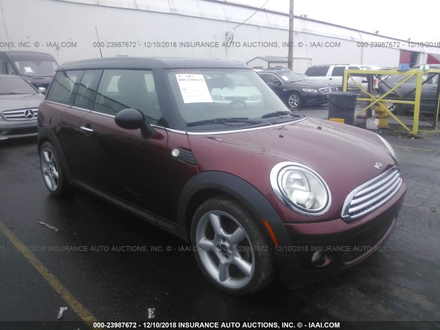 WMWML33539TX50714 - 2009 MINI COOPER CLUBMAN RED photo 1