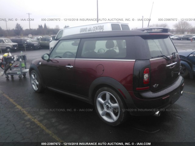 WMWML33539TX50714 - 2009 MINI COOPER CLUBMAN RED photo 3