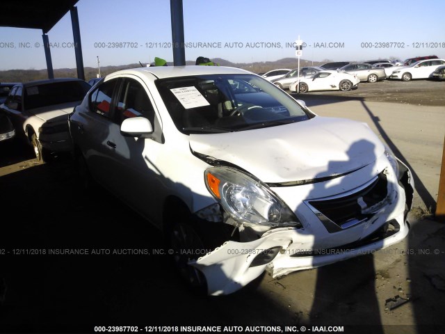 3N1CN7AP6CL835503 - 2012 NISSAN VERSA S/SV/SL WHITE photo 1