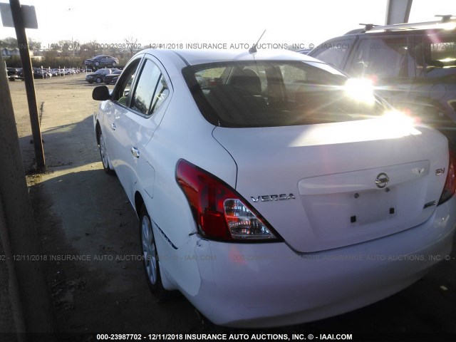 3N1CN7AP6CL835503 - 2012 NISSAN VERSA S/SV/SL WHITE photo 3