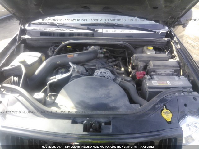 1J4HR48N15C564031 - 2005 JEEP GRAND CHEROKEE LAREDO/COLUMBIA/FREEDOM BLACK photo 10