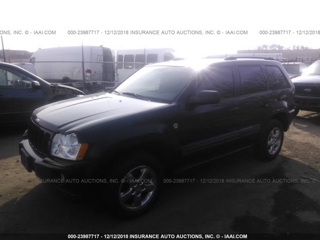 1J4HR48N15C564031 - 2005 JEEP GRAND CHEROKEE LAREDO/COLUMBIA/FREEDOM BLACK photo 2