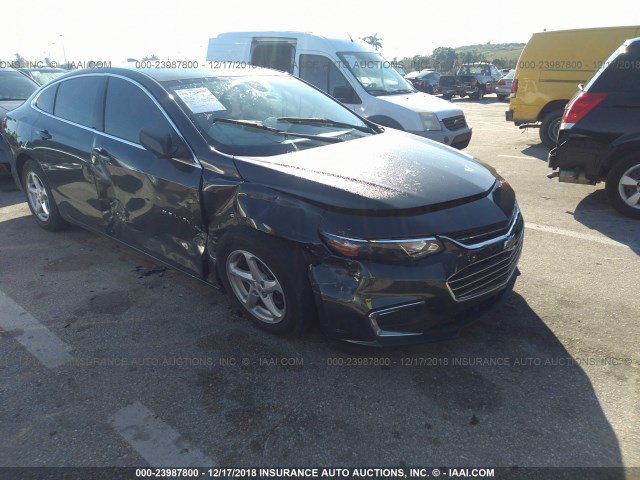 1G1ZB5STXHF114787 - 2017 CHEVROLET MALIBU LS GRAY photo 1