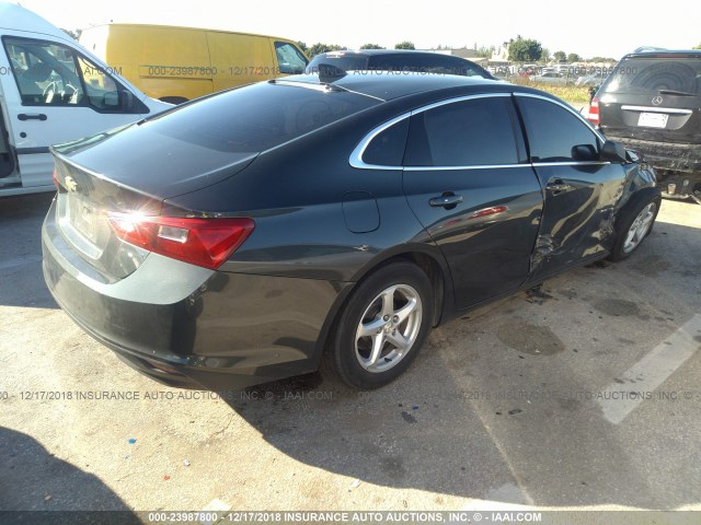 1G1ZB5STXHF114787 - 2017 CHEVROLET MALIBU LS GRAY photo 4