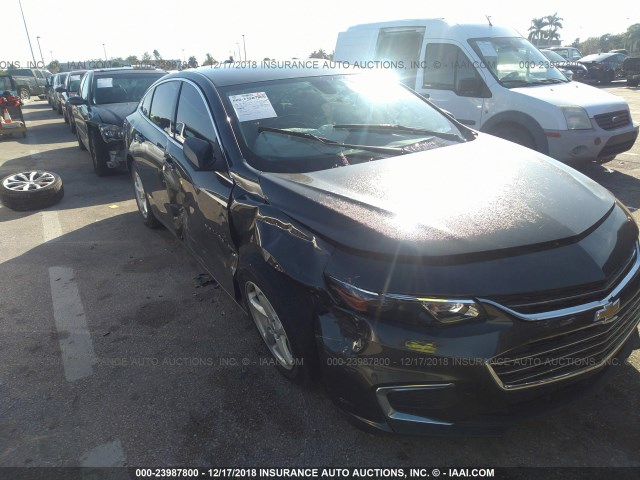 1G1ZB5STXHF114787 - 2017 CHEVROLET MALIBU LS GRAY photo 6