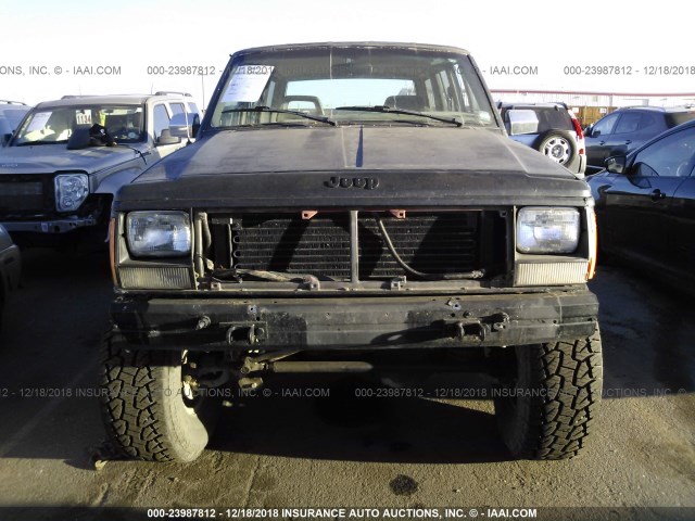 1J4FJ58L4KL622454 - 1989 JEEP CHEROKEE LAREDO BLACK photo 6