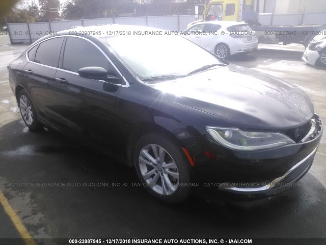 1C3CCCAB8FN502518 - 2015 CHRYSLER 200 LIMITED BLACK photo 1