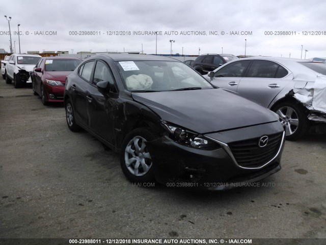 JM1BM1T73F1229836 - 2015 MAZDA 3 SV GRAY photo 1