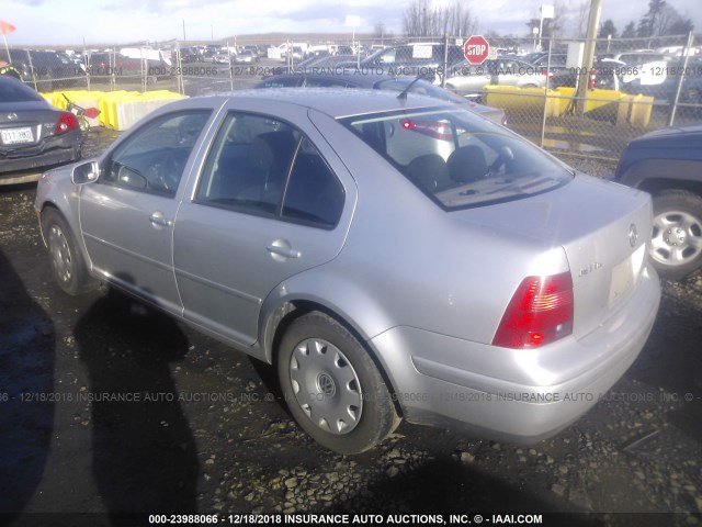 3VWRA29M6YM135902 - 2000 VOLKSWAGEN JETTA GL SILVER photo 3