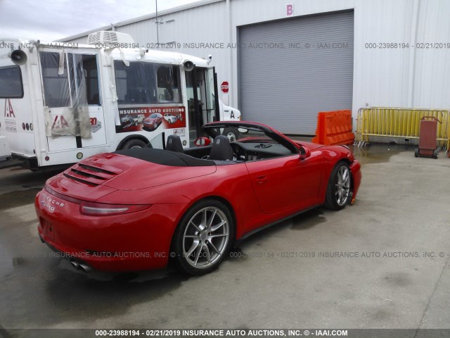 WP0CB2A94FS154806 - 2015 PORSCHE 911 CARRERA S/CARRERA 4S/GTS RED photo 4