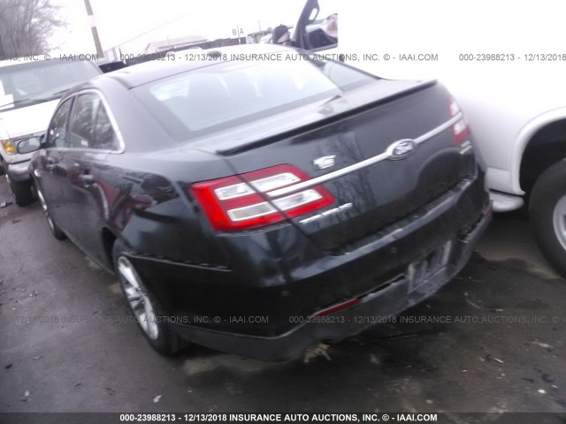 1FAHP2E86DG148066 - 2013 FORD TAURUS SEL BLACK photo 3