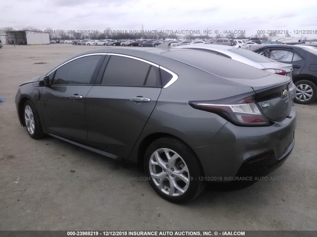 1G1RB6S57HU160239 - 2017 CHEVROLET VOLT PREMIER GRAY photo 3