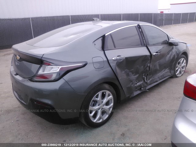 1G1RB6S57HU160239 - 2017 CHEVROLET VOLT PREMIER GRAY photo 4