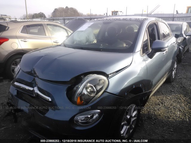 ZFBCFXAB8JP661131 - 2018 FIAT 500X POP BLUE photo 2