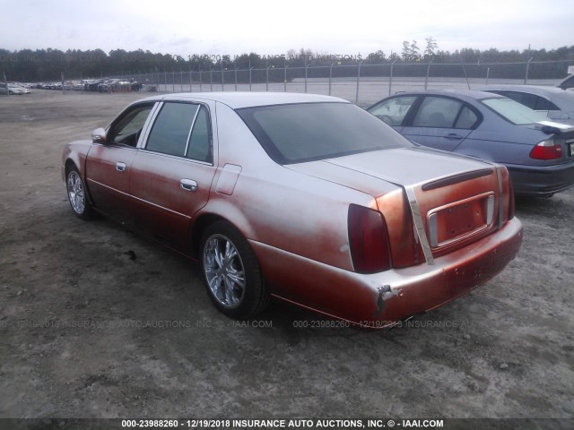 1G6KF57961U183670 - 2001 CADILLAC DEVILLE DTS SILVER photo 3