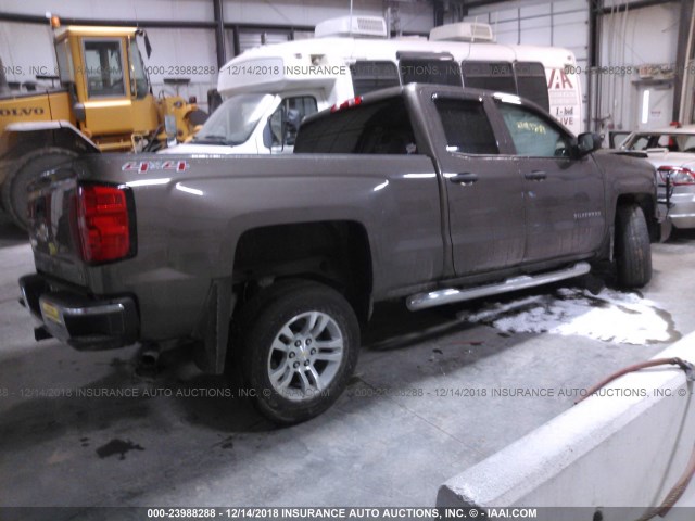 1GCVKREC7EZ116564 - 2014 CHEVROLET SILVERADO K1500 LT GRAY photo 4