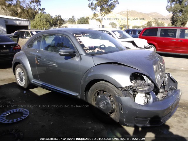 3VWJ17AT4GM601645 - 2016 VOLKSWAGEN BEETLE SE/SEL GRAY photo 1