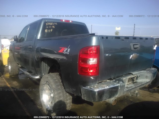 2GCEK13M071672675 - 2007 CHEVROLET SILVERADO K1500 CREW CAB BLUE photo 3