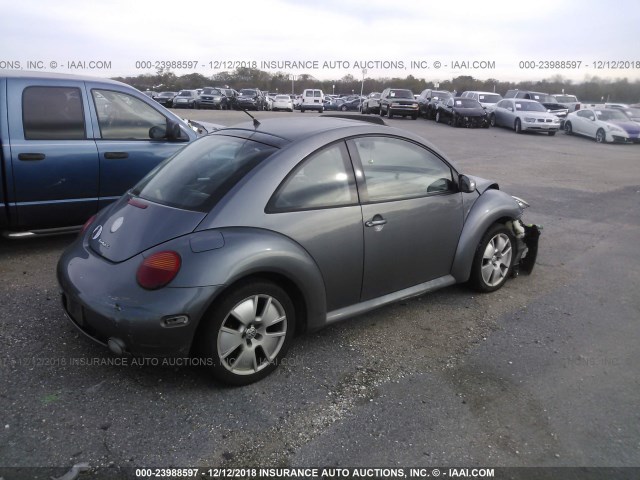 3VWFE21C94M402275 - 2004 VOLKSWAGEN NEW BEETLE TURBO S GRAY photo 4