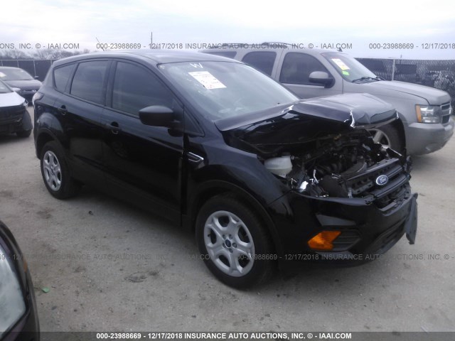 1FMCU0F78JUC05609 - 2018 FORD ESCAPE S BLACK photo 1