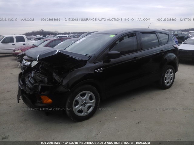 1FMCU0F78JUC05609 - 2018 FORD ESCAPE S BLACK photo 2