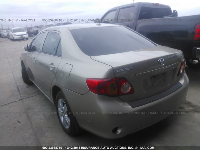 1NXBU4EE6AZ325685 - 2010 TOYOTA COROLLA S/LE/XLE GOLD photo 3