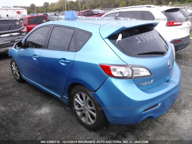 JM1BL1H51A1196208 - 2010 MAZDA 3 S BLUE photo 3