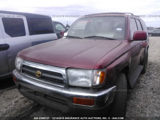 JT3GN86R3W0060131 - 1998 TOYOTA 4RUNNER SR5 RED photo 2