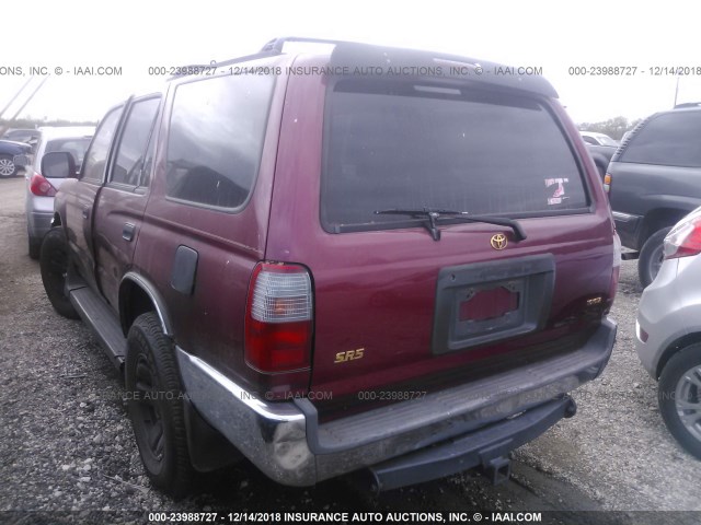 JT3GN86R3W0060131 - 1998 TOYOTA 4RUNNER SR5 RED photo 3