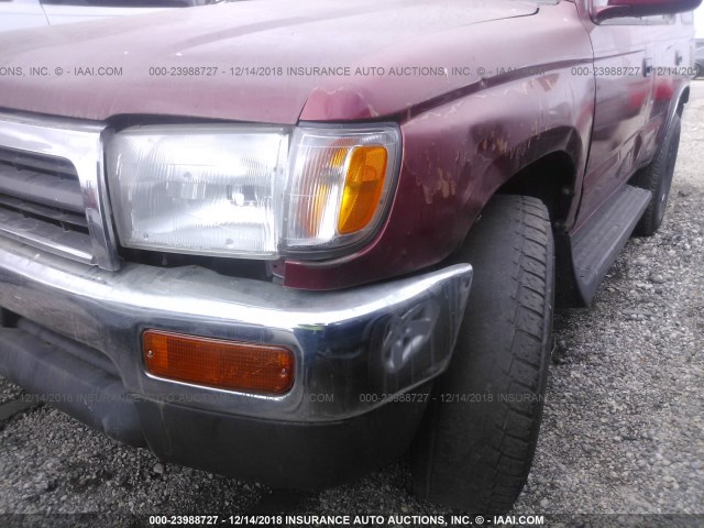 JT3GN86R3W0060131 - 1998 TOYOTA 4RUNNER SR5 RED photo 6