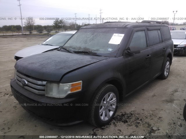 2FMGK5BC5ABA88116 - 2010 FORD FLEX SE BLACK photo 2