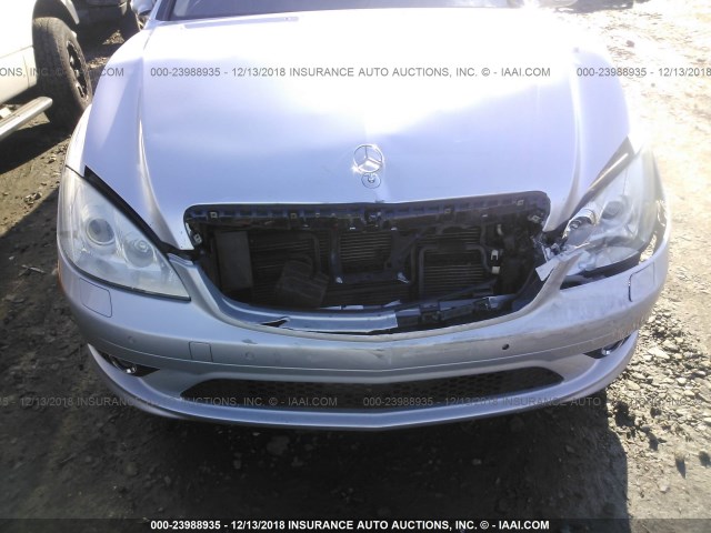 WDDNG71X57A069198 - 2007 MERCEDES-BENZ S 550 SILVER photo 6