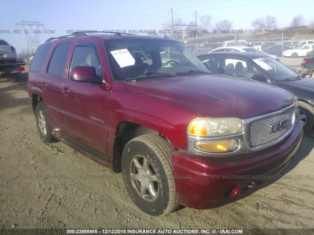 1GKEK63U74J308840 - 2004 GMC YUKON DENALI BURGUNDY photo 1