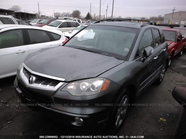 5J8TB185X8A020082 - 2008 ACURA RDX TECHNOLOGY GRAY photo 2