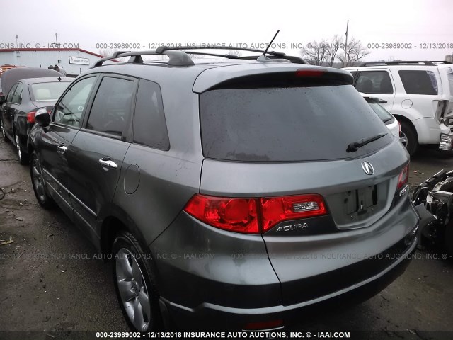 5J8TB185X8A020082 - 2008 ACURA RDX TECHNOLOGY GRAY photo 3