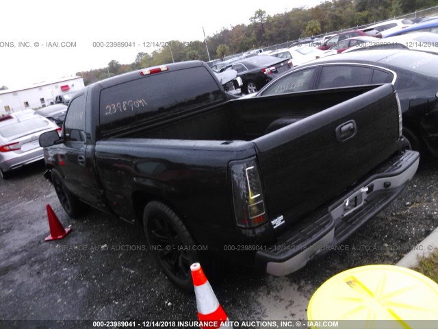 3GCEC14X67G231792 - 2007 CHEVROLET SILVERADO C1500 CLASSIC BLACK photo 3