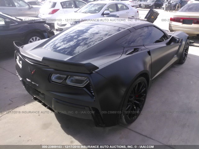 1G1YT2D68G5600601 - 2016 CHEVROLET CORVETTE 3LZ/Z06 BLACK photo 4