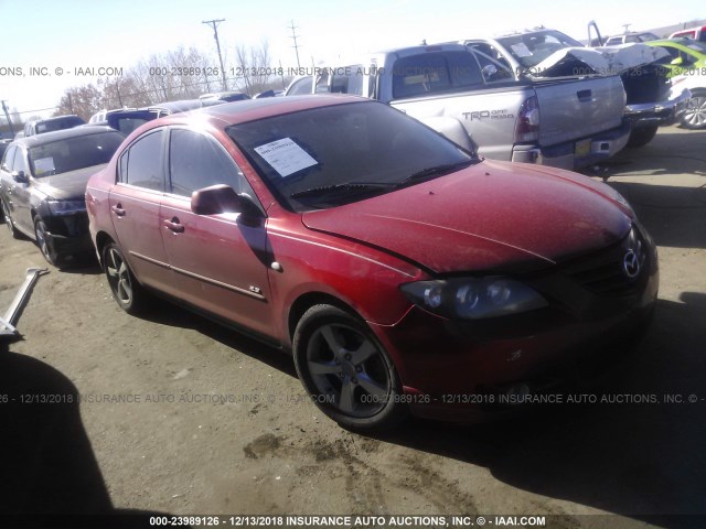 JM1BK123251254259 - 2005 MAZDA 3 S MAROON photo 1