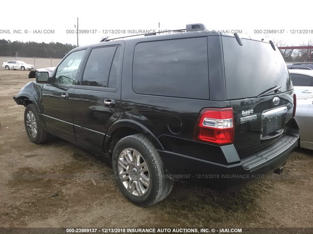 1FMJU1K57DEF41171 - 2013 FORD EXPEDITION LIMITED GRAY photo 3