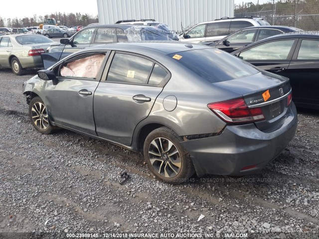 19XFB2F91DE073588 - 2013 HONDA CIVIC EXL GRAY photo 3