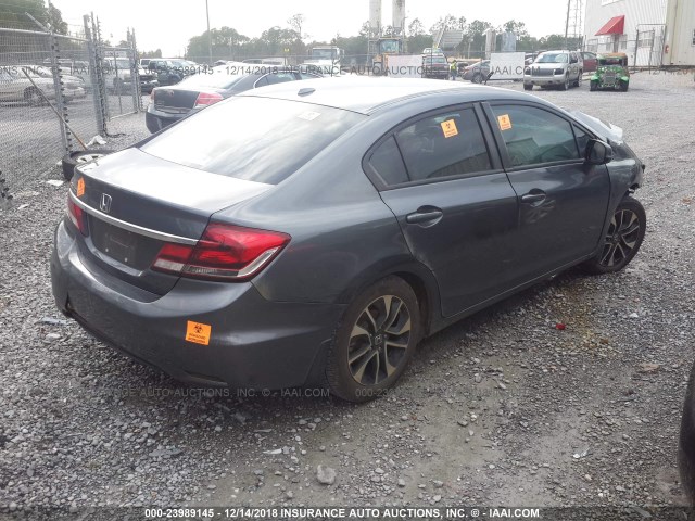 19XFB2F91DE073588 - 2013 HONDA CIVIC EXL GRAY photo 4