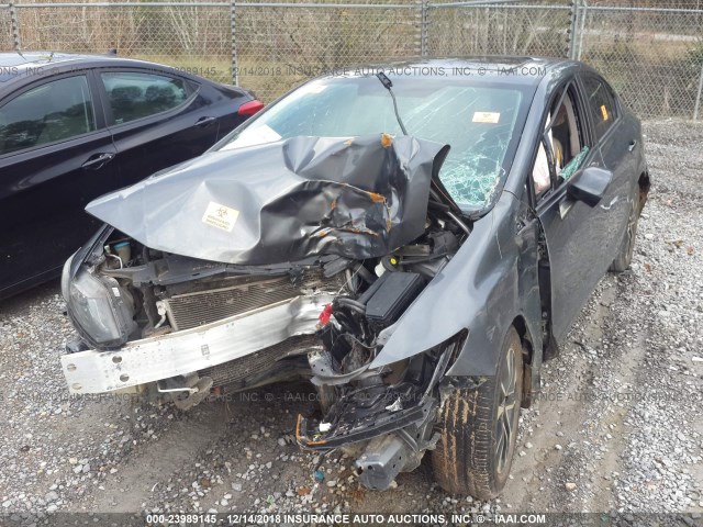 19XFB2F91DE073588 - 2013 HONDA CIVIC EXL GRAY photo 6