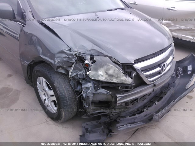 5FNRL387X7B431880 - 2007 HONDA ODYSSEY EXL GRAY photo 6