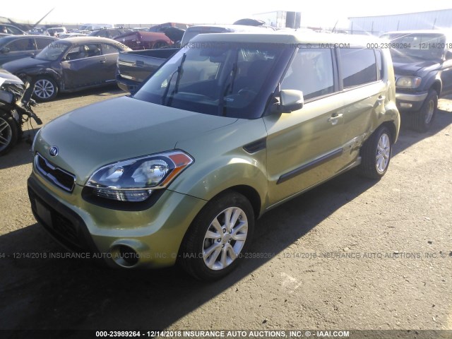 KNDJT2A60D7536809 - 2013 KIA SOUL +/!/SPORT GREEN photo 2